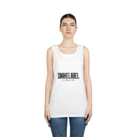 UNISEX HEAVY COTTON TANK TOP: 100% Cotton, Classic Fit, Tear Away Label snake - label