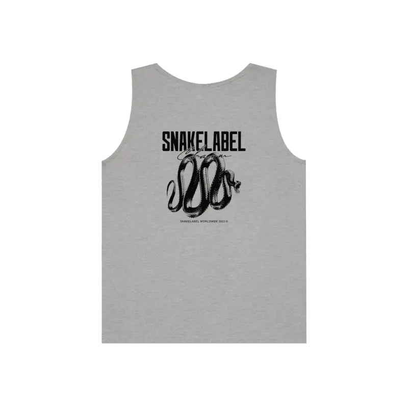 UNISEX HEAVY COTTON SNAKE TANK TOP: 100% Cotton, Classic Fit, Tear Away Label snake - label