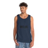 UNISEX HEAVY COTTON TANK TOP: 100% Cotton, Classic Fit, Tear Away Label snake - label