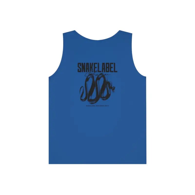 UNISEX HEAVY COTTON SNAKE TANK TOP: 100% Cotton, Classic Fit, Tear Away Label snake - label