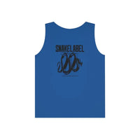 UNISEX HEAVY COTTON TANK TOP: 100% Cotton, Classic Fit, Tear Away Label snake - label