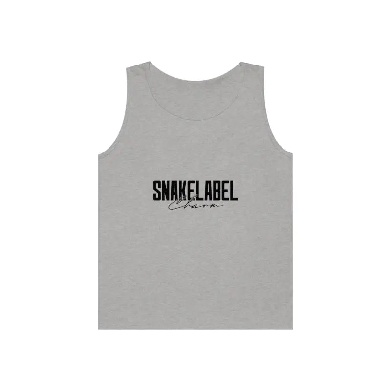 UNISEX HEAVY COTTON SNAKE TANK TOP: 100% Cotton, Classic Fit, Tear Away Label snake - label