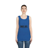 UNISEX HEAVY COTTON TANK TOP: 100% Cotton, Classic Fit, Tear Away Label snake - label