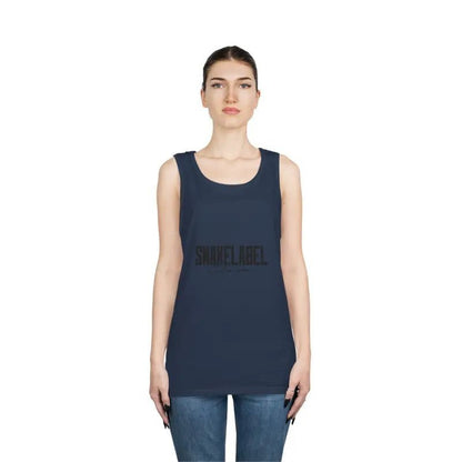 UNISEX HEAVY COTTON SNAKE TANK TOP: 100% Cotton, Classic Fit, Tear Away Label snake - label