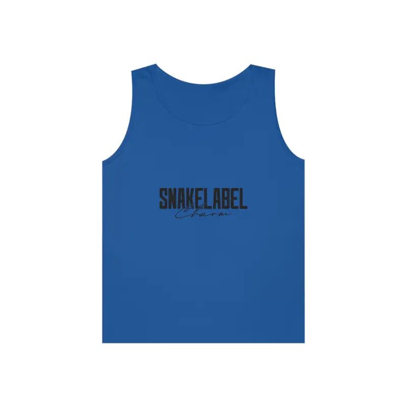 UNISEX HEAVY COTTON SNAKE TANK TOP: 100% Cotton, Classic Fit, Tear Away Label snake - label