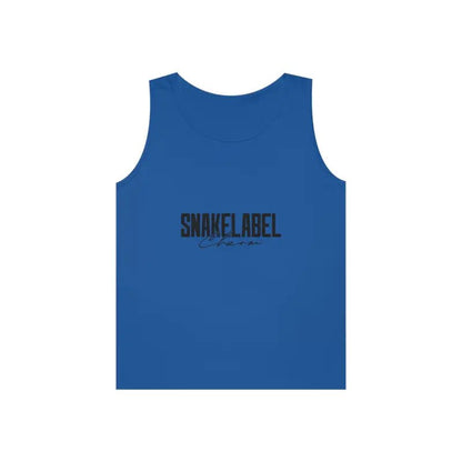UNISEX HEAVY COTTON SNAKE TANK TOP: 100% Cotton, Classic Fit, Tear Away Label snake - label