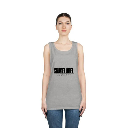 UNISEX HEAVY COTTON SNAKE TANK TOP: 100% Cotton, Classic Fit, Tear Away Label snake - label