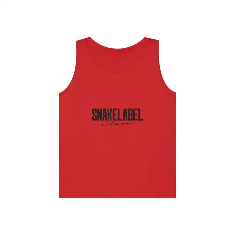 UNISEX HEAVY COTTON SNAKE TANK TOP: 100% Cotton, Classic Fit, Tear Away Label snake - label