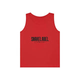 UNISEX HEAVY COTTON TANK TOP: 100% Cotton, Classic Fit, Tear Away Label snake - label