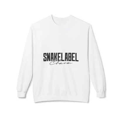 Unisex Midweight Softstyle Fleece snake Crewneck Sweatshirt with Brushed Interior & Eco - Conscious Design snake - label