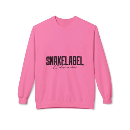 Unisex Midweight Softstyle Fleece snake Crewneck Sweatshirt with Brushed Interior & Eco - Conscious Design snake - label