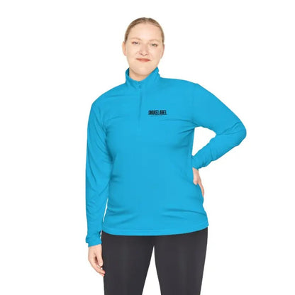 Unisex Quarter - Zip Pullover: PosiCharge® Lightweight Moisture - Wicking Pullover snake - label