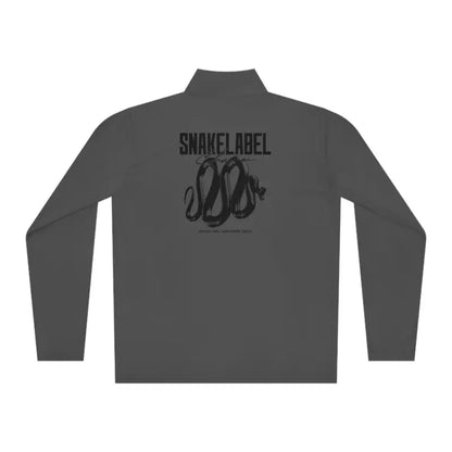 Unisex Quarter - Zip Pullover: PosiCharge® Lightweight Moisture - Wicking Pullover snake - label