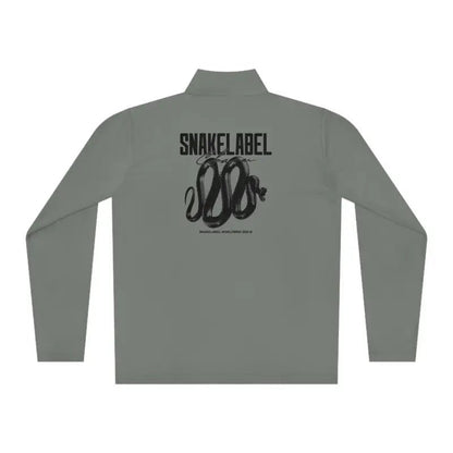 Unisex Quarter - Zip Pullover: PosiCharge® Lightweight Moisture - Wicking Pullover snake - label
