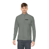 Unisex Quarter-Zip Pullover - Grey Concrete / XS - Long-sleeve