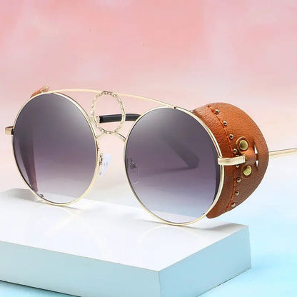 UV400 Sunglasses for Trendy European & American Models - Metal Frame, UV Protection snake - label