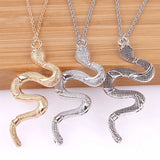 Vintage Snake Pendant with Electroplated Alloy - Symbolize Wisdom, Transformation, and Eternity - snake - label