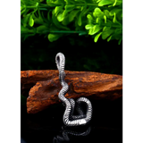 VINTAGE Snake Pendant | Premium Titanium Steel | 23.3MM x 56MM - snake - label