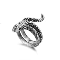 Vintage Snake - shaped Animal - Ring with Adjustable Crown Detail in 16 Unique Designs - snake - label