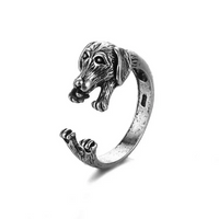 Vintage Snake - shaped Animal - Ring with Adjustable Crown Detail in 16 Unique Designs - snake - label