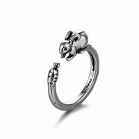 Vintage Snake - shaped Animal - Ring with Adjustable Crown Detail in 16 Unique Designs - snake - label