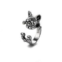 Vintage Snake - shaped Animal - Ring with Adjustable Crown Detail in 16 Unique Designs - snake - label