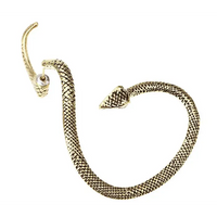 Winding Snake Earrings - Alloy Plating Bronze, Lightweight - 5.2 * 4.2 cm - snake - label