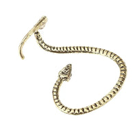 Winding Snake Earrings - Alloy Plating Bronze, Lightweight - 5.2 * 4.2 cm - snake - label