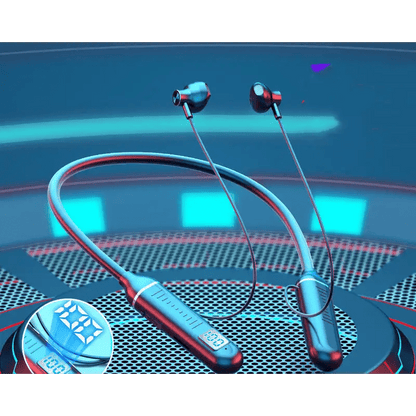 Wireless Bluetooth Earphones with Bluetooth 5.0 Technology, Stereo Sound & Memory Card Storage snake - label