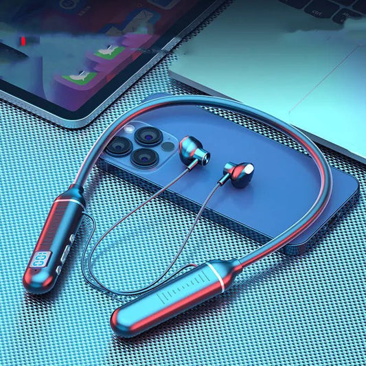 Wireless Bluetooth Earphones with Bluetooth 5.0 Technology, Stereo Sound & Memory Card Storage snake - label