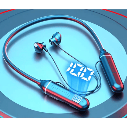Wireless Bluetooth Earphones with Bluetooth 5.0 Technology, Stereo Sound & Memory Card Storage snake - label