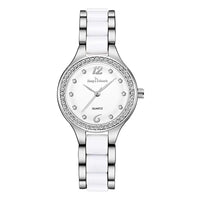 Women Watches Luxury Quartz: 30m Waterproof, 7mm Slim Case, 28mm Dial, Alloy + Ceramic Band - snake - label