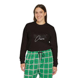 Women’s Long Sleeve Pajama Set - Black/Green / S - Clothing Set