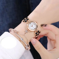 Women's Bracelet Watch with Elegant Design - 5 Colors, Quartz Movement, 30mm Dial - snake - label