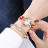 Women's Bracelet Watch with Elegant Design - 5 Colors, Quartz Movement, 30mm Dial - snake - label