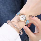 Women's Bracelet Watch with Elegant Design - 5 Colors, Quartz Movement, 30mm Dial - snake - label