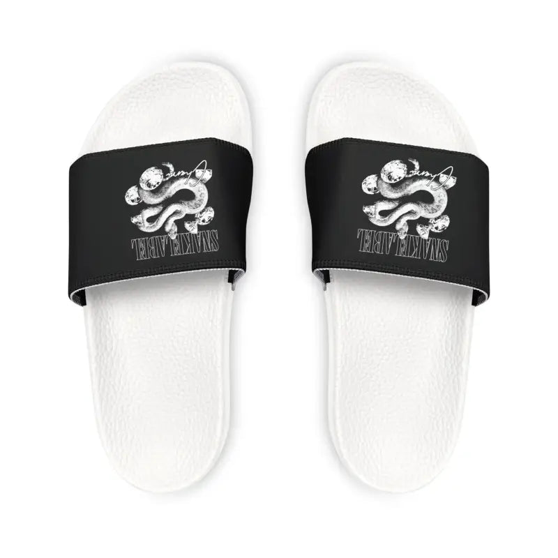 Women's Customizable Removable - Strap Sandals with Print Options snake - label