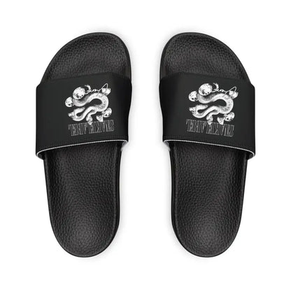 Women's Customizable Removable - Strap Sandals with Print Options snake - label