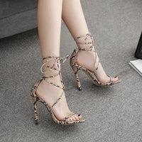 Women's High Heels | Snake Label Fine Heel 11.5CM Pointed Toe Elegance - snake - label