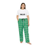 Women’s Short Sleeve Pajama Set - White/Green / S - Clothing Set