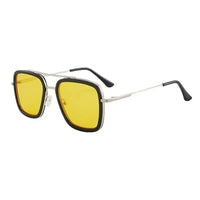 Women's Square Frame Sunglasses: Trendy Multi - Color Lens Options & UV Protection - snake - label