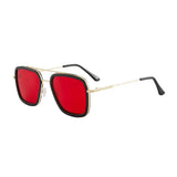 Women's Square Frame Sunglasses: Trendy Multi - Color Lens Options & UV Protection - snake - label