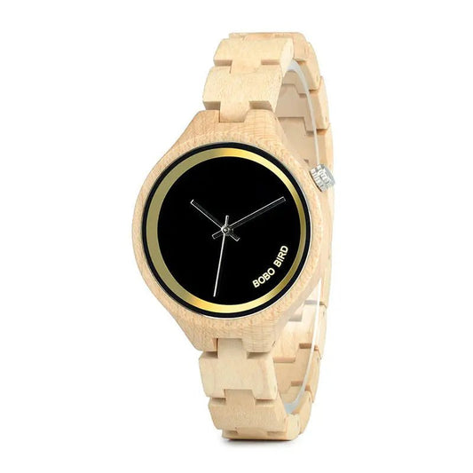 Wooden Watches Men's: Eco - Friendly Wood Quartz Timepiece snake - label