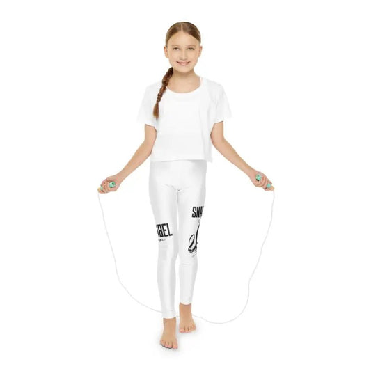 YOUTH Full - Length Leggings | Activewear for Kids, 82% Polyester & 18% Spandex Blend, USA - Made snake - label