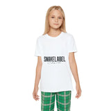 Youth Short Sleeve Holiday Outfit Set - White/Green / S - Clothing Set