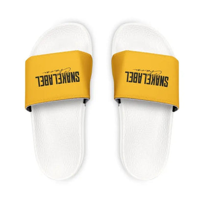 Youth Removable - Strap Sandals: Durable Customizable Kids Slides snake - label
