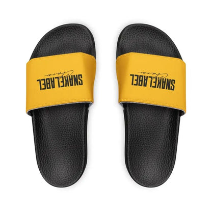 Youth Removable - Strap Sandals: Durable Customizable Kids Slides snake - label