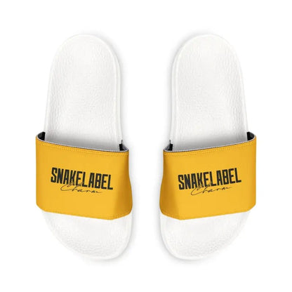 Youth Removable - Strap Sandals: Durable Customizable Kids Slides snake - label