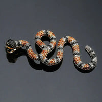 Zircon Snake Pendant: Intricate Zircon Detail & European American Style By Snake Label - snake - label