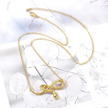 Zodiac Animal Snake Pendant with Adjustable Stainless Steel Chain snake - label